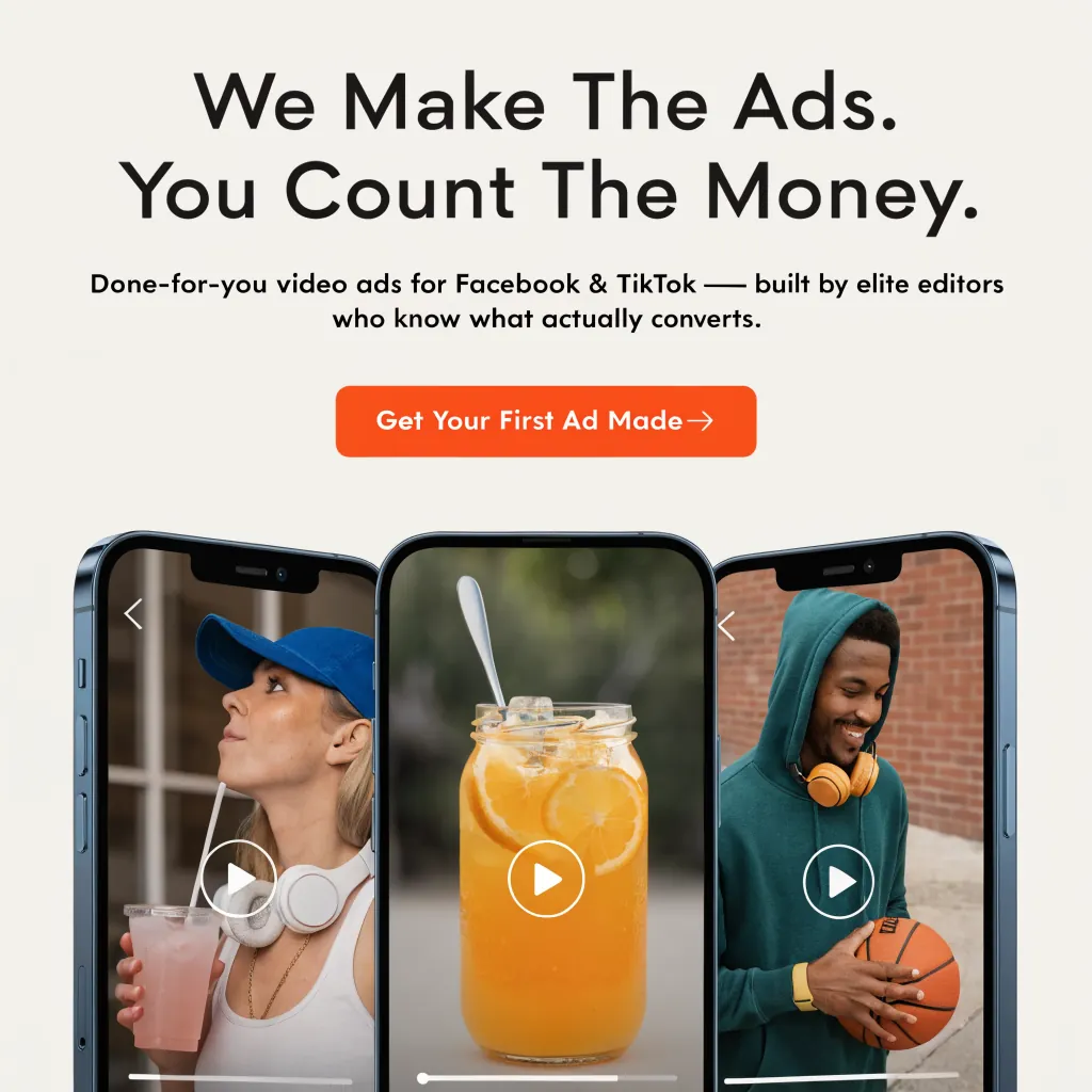 We Make The Ads. You Count The Money. — KillerCreatives Facebook & TikTok video ad creative #6