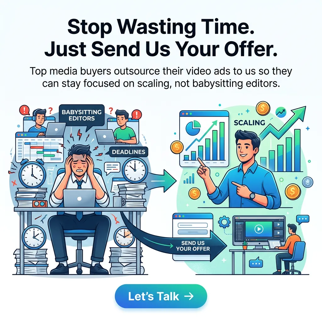 Stop Wasting Time. Just Send Us Your Offer. — KillerCreatives Facebook & TikTok video ad creative #6