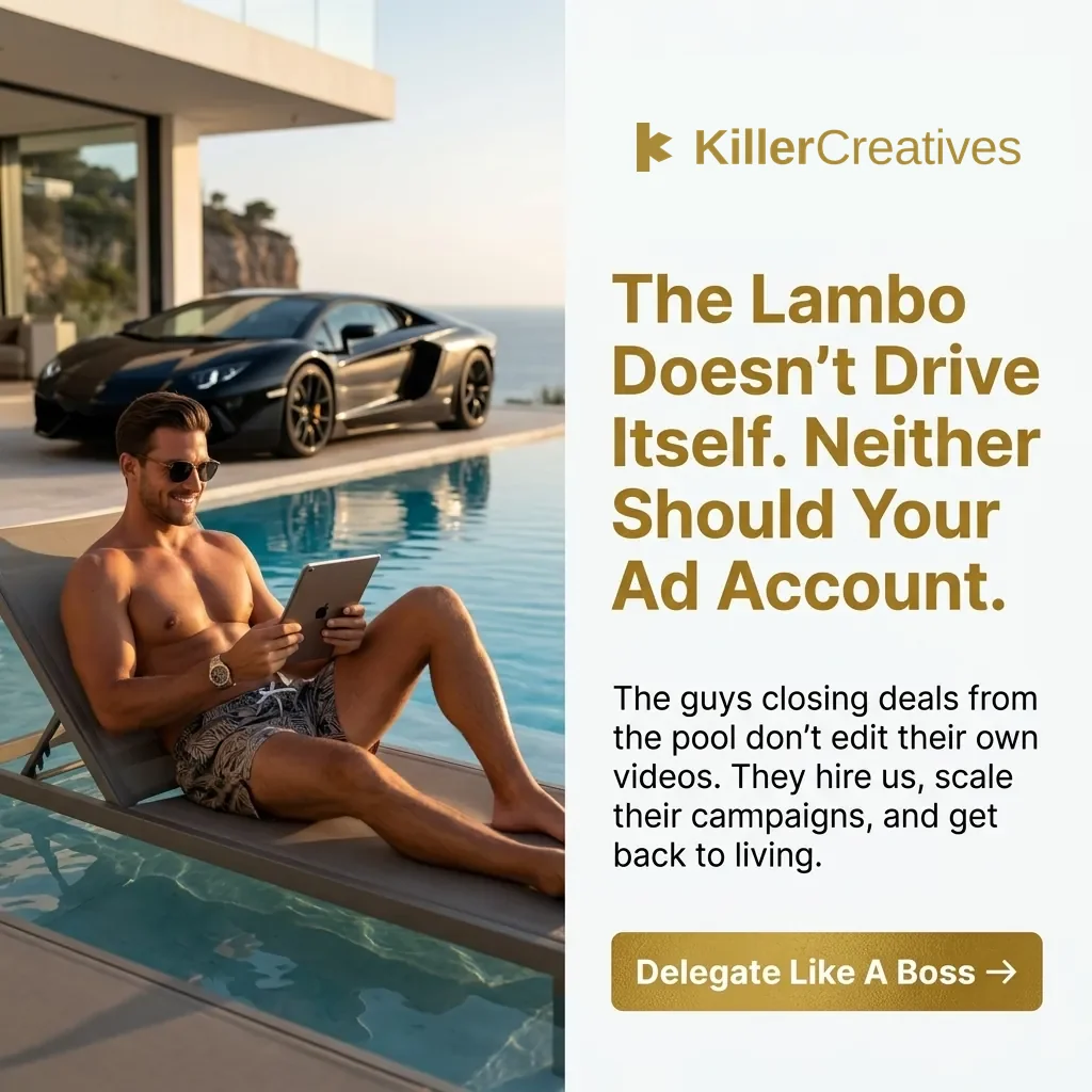 The Lambo Doesn't Drive Itself. Neither Should Your Ad Account. — KillerCreatives Facebook & TikTok video ad creative #2
